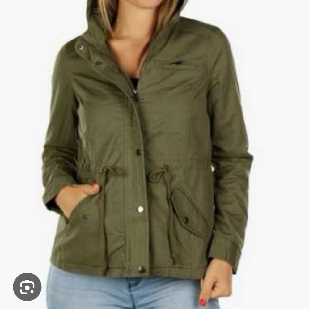 Outer Edge Green Utility Jacket Medium - image 1